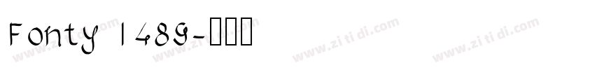Fonty 1489字体转换